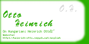 otto heinrich business card